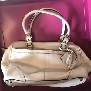 White coach handbag